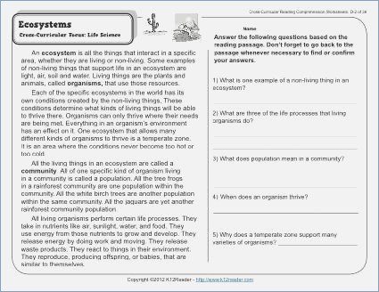 Reading Comprehension Worksheets 7th Grade â Careless Me